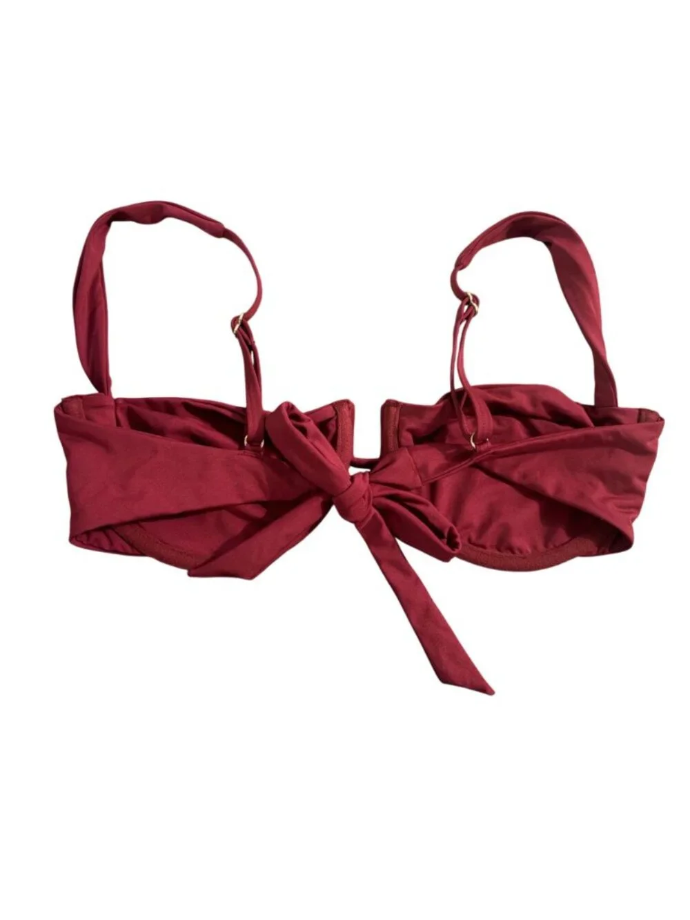 MONDAY Swimwear Cala Roja Bikini Top in Cherry
